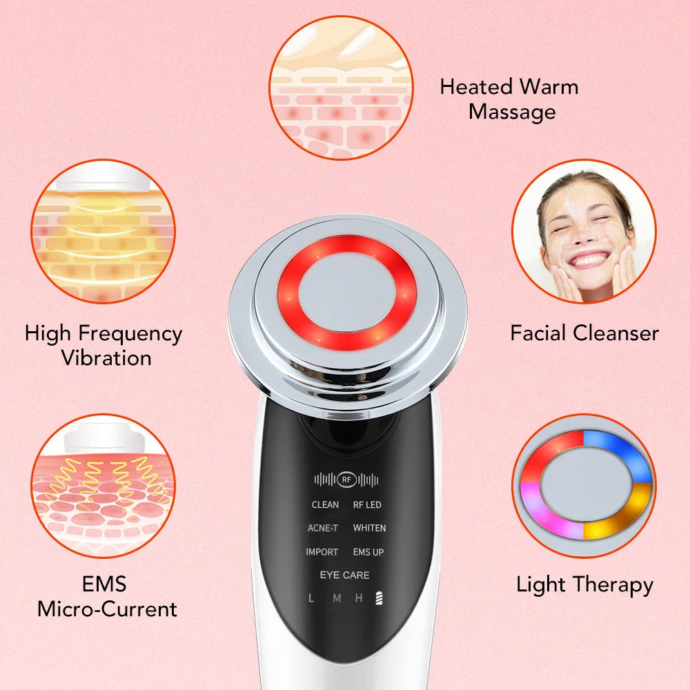 7 in 1 Multifunctional Facial Lifting Machine Skin Care SPA Face Skin Rejuvenation Beauty Instrument