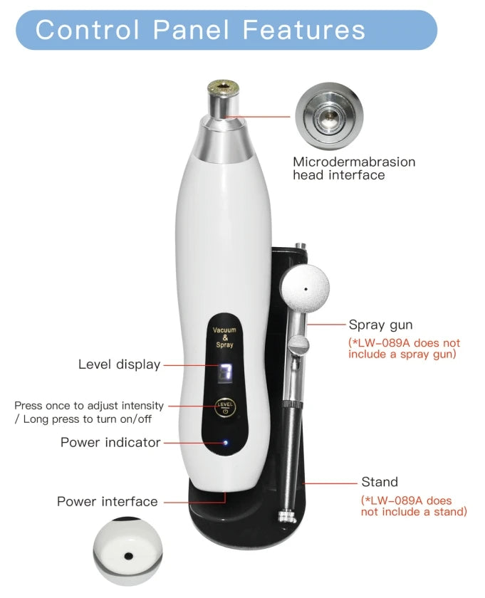 Upgraded Diamond Microdermabrasion Machine Blackhead Removal Professional Facial Deep Cleasing Device Home Use Facial Skin Care