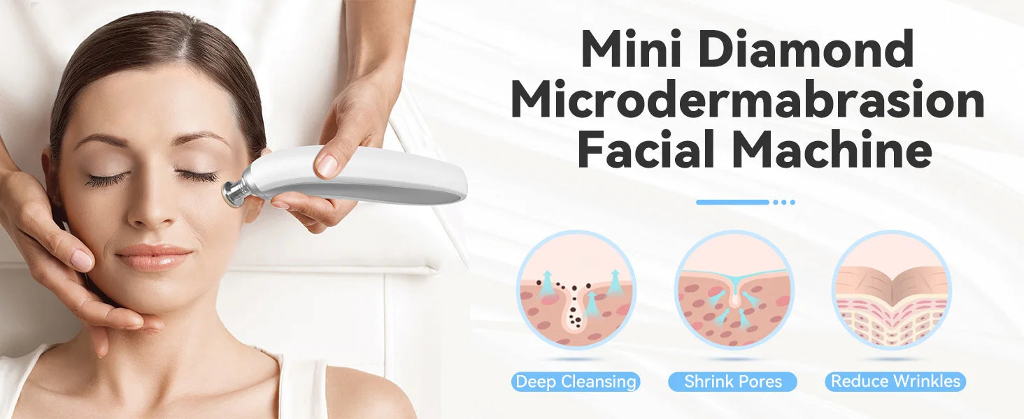 Upgraded Diamond Microdermabrasion Machine Blackhead Removal Professional Facial Deep Cleasing Device Home Use Facial Skin Care