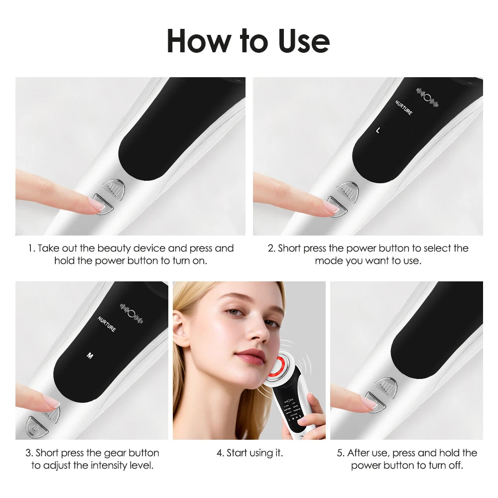7 in 1 Multifunctional Facial Lifting Machine Skin Care SPA Face Skin Rejuvenation Beauty Instrument